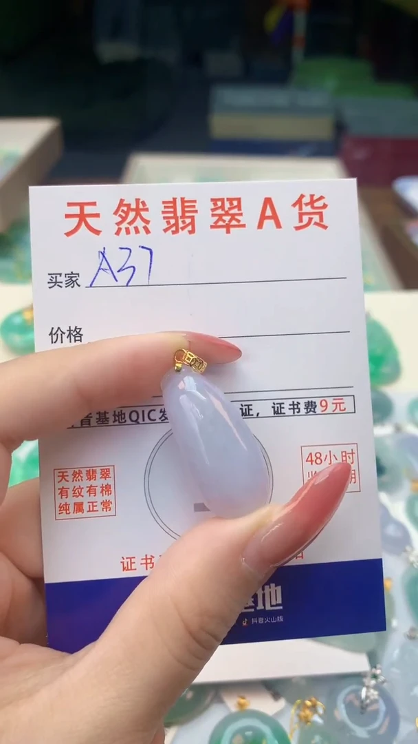 颈饰未镶嵌翡翠纯天然翡翠A货挂件