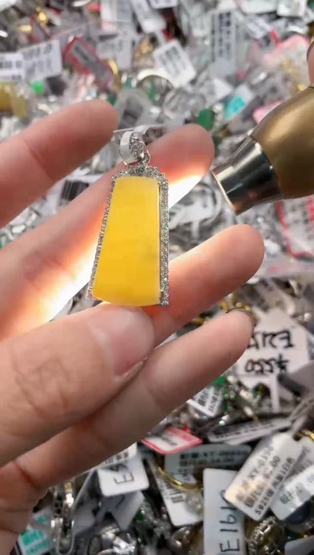 银S925镶嵌戒指翡翠222   10