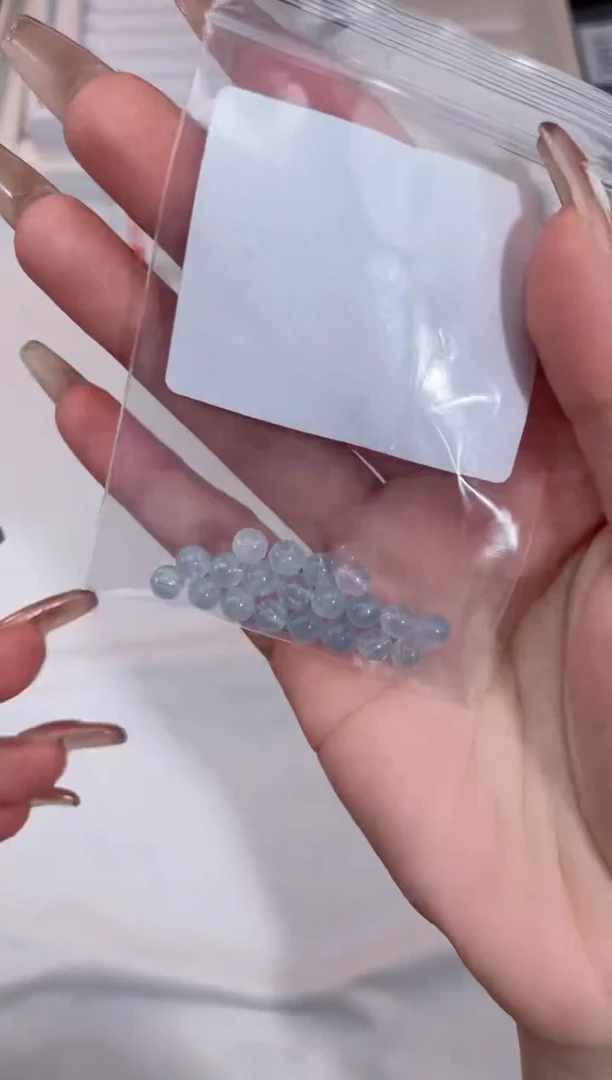 【闪购商品】水晶【A112】海蓝宝5MM未镶嵌多样性随20颗