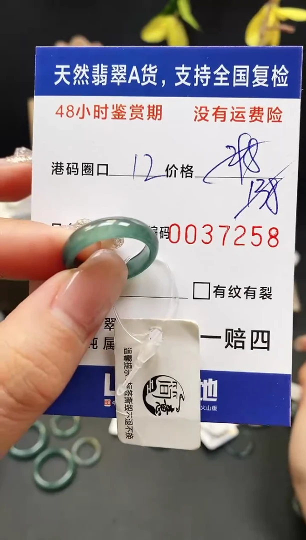 未镶嵌戒指翡翠7258