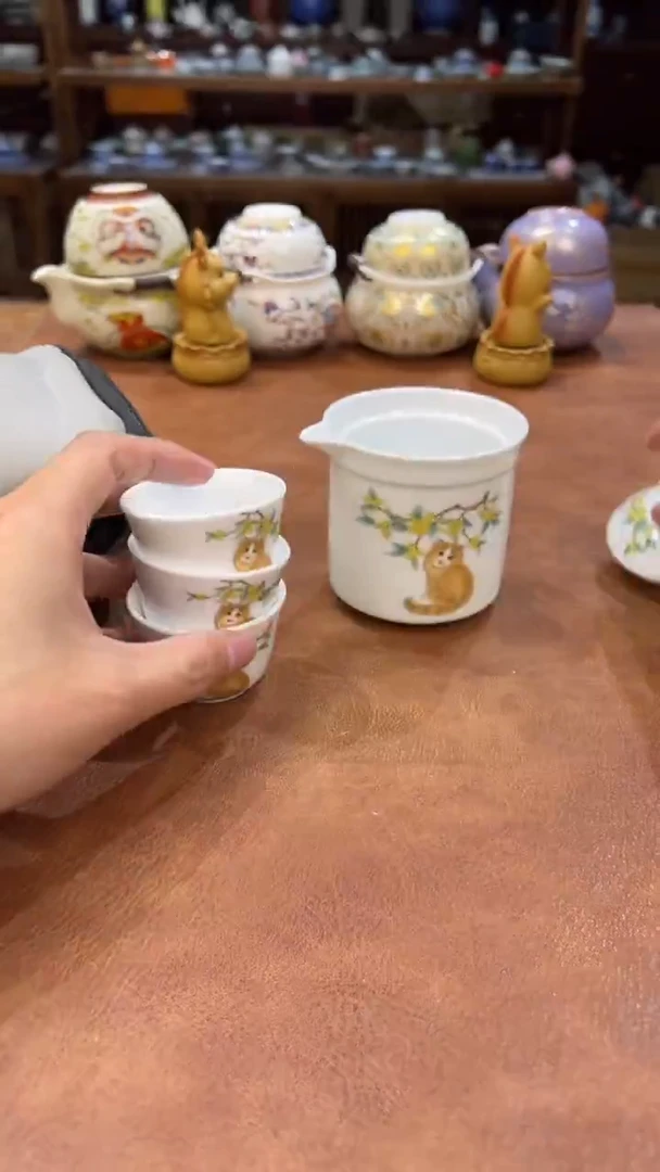 真的很便宜会开片的旅行茶具