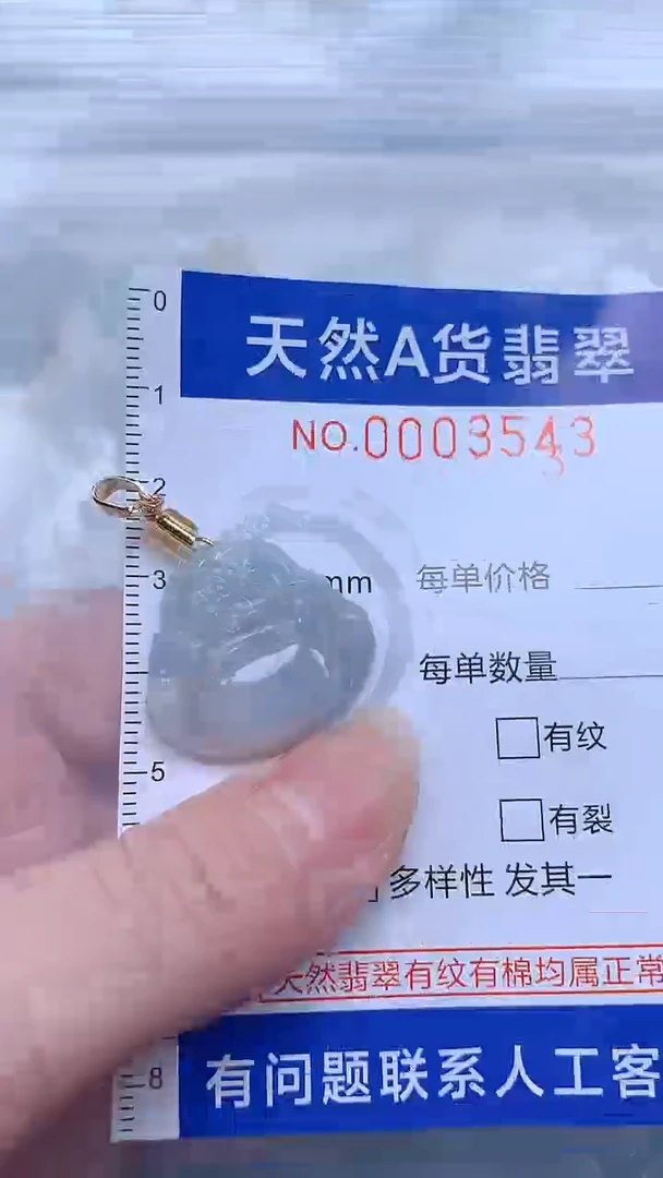 翡翠未镶嵌吊坠(不含链)1