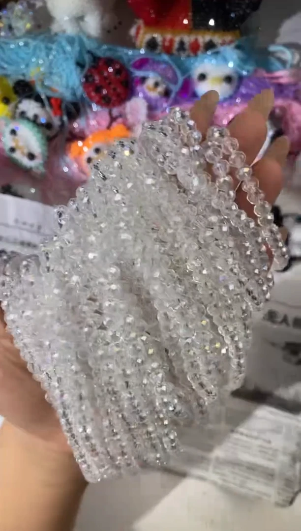 玻璃30146卡6水晶10条婚纱白色