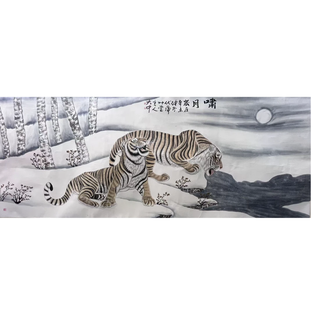 冯 老虎超大画片380×150 51.4