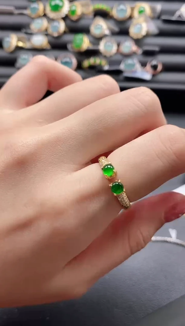 【闪购商品】翡翠戒指银S925镶嵌11111-