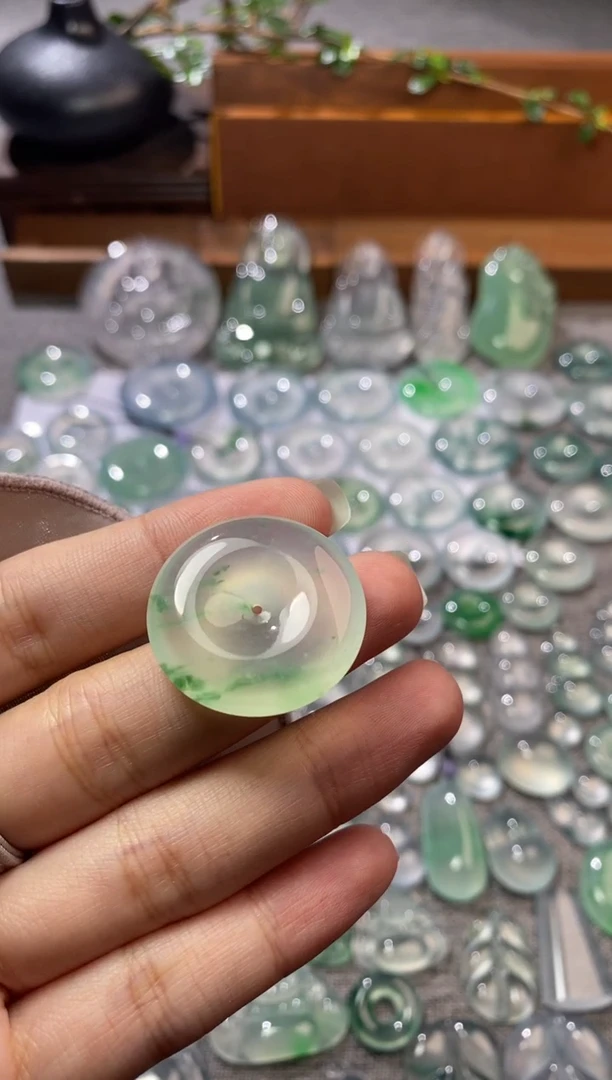 吊坠(不含链)未镶嵌翡翠扣子