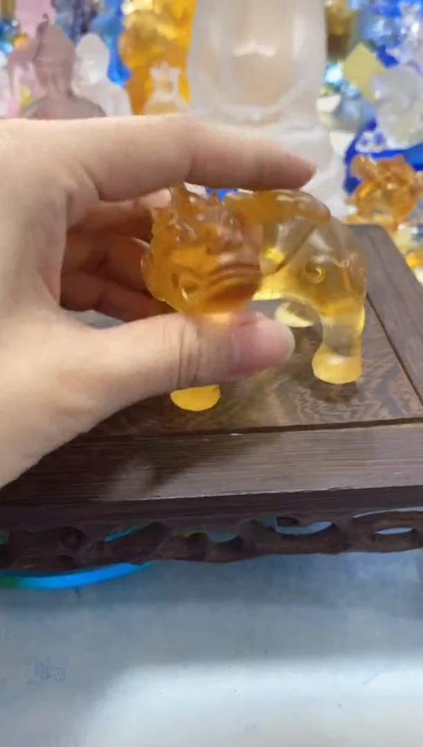 手工艺品琉璃502 谛听 微瑕介意勿拍 不退不换 不带礼盒