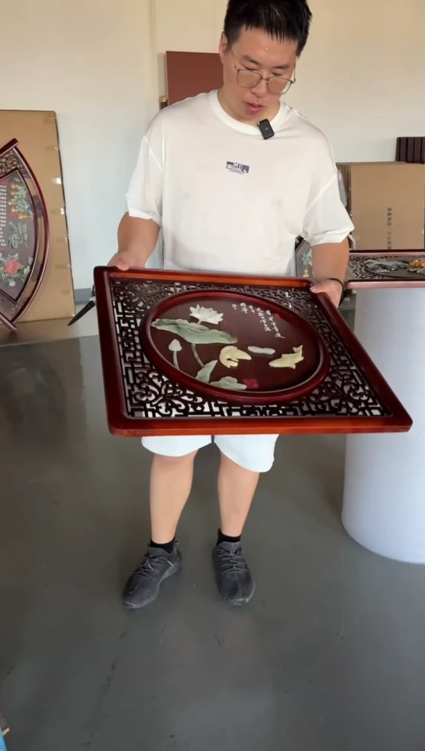 木58*58双框连年有余