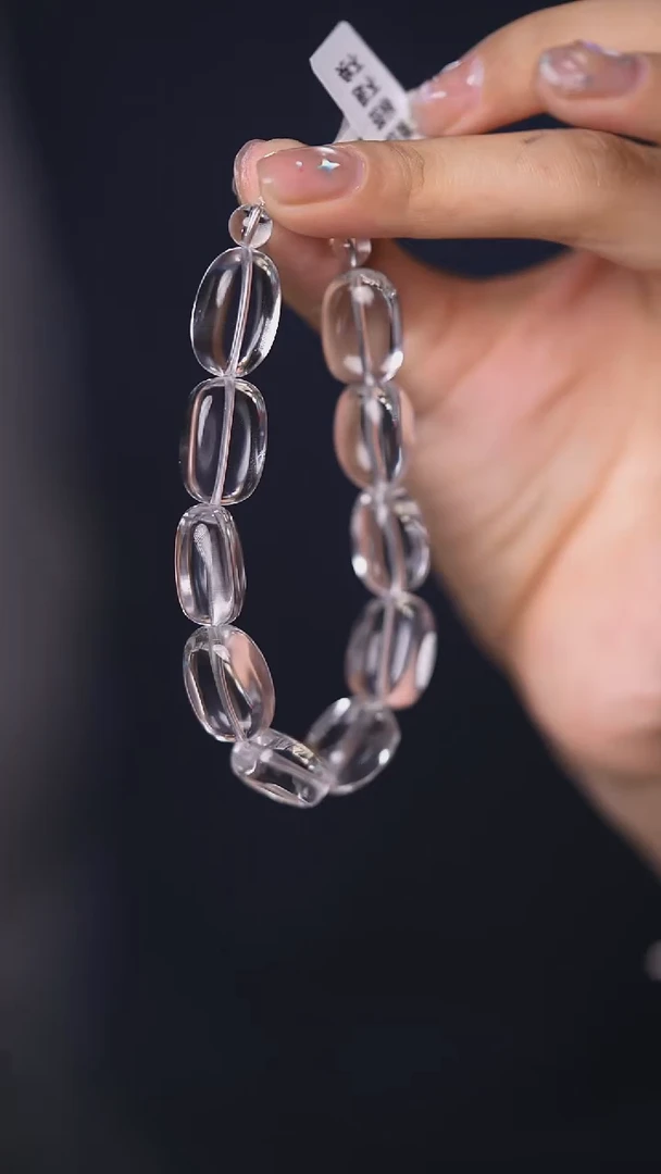 水晶手链未镶嵌【大表带】白水单圈