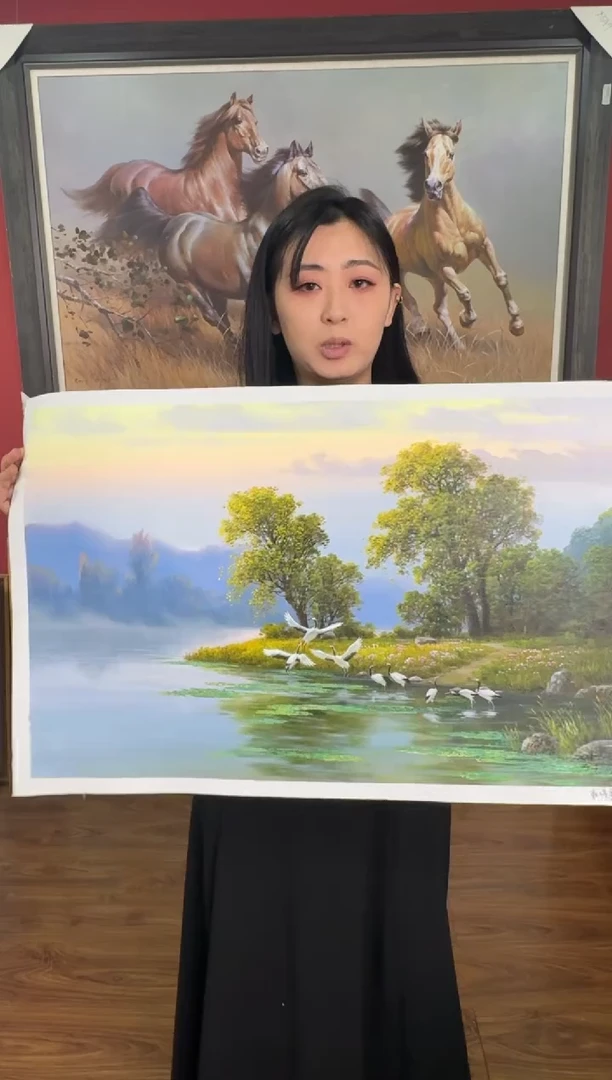 油画【77号】约50*70cm丨朝鲜原创纯手绘孤品油画丨顺丰包邮