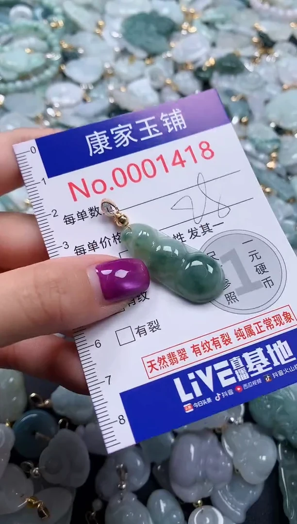 颈饰未镶嵌翡翠1418