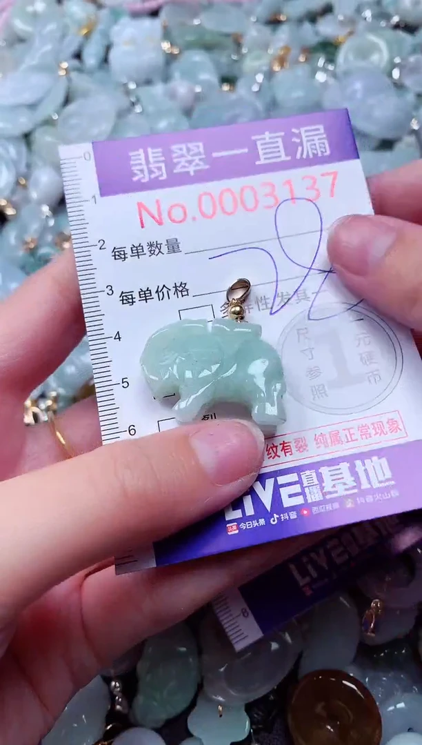 吊坠(不含链)未镶嵌翡翠3137