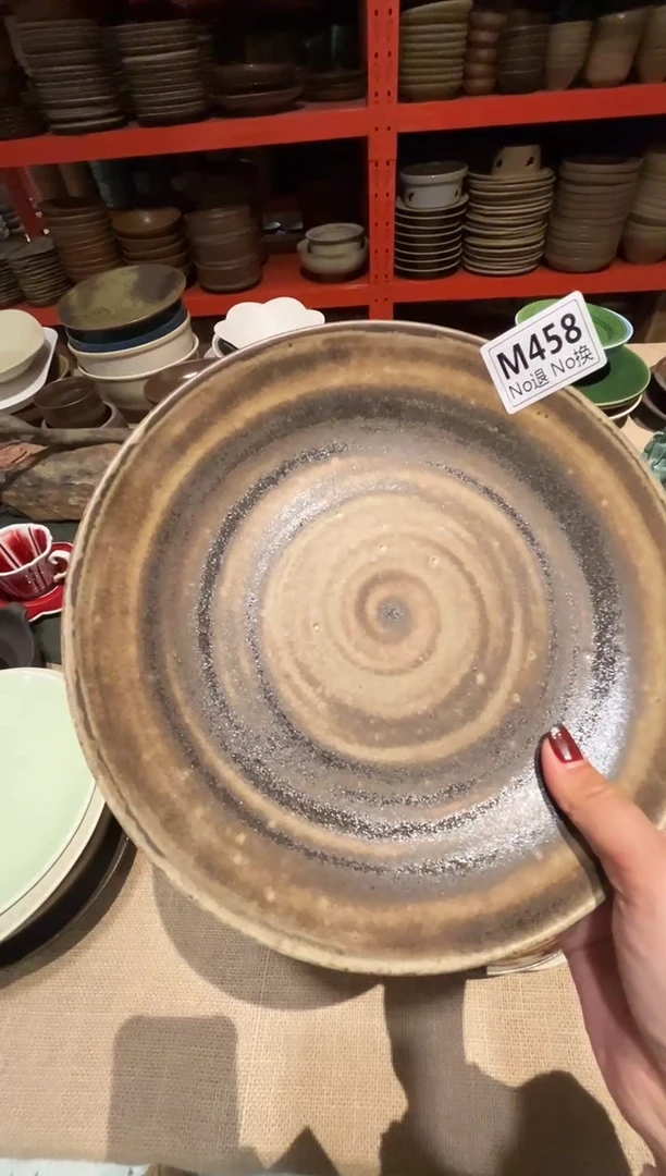 瓷片珍**姐m458志野玻化圆盘福利