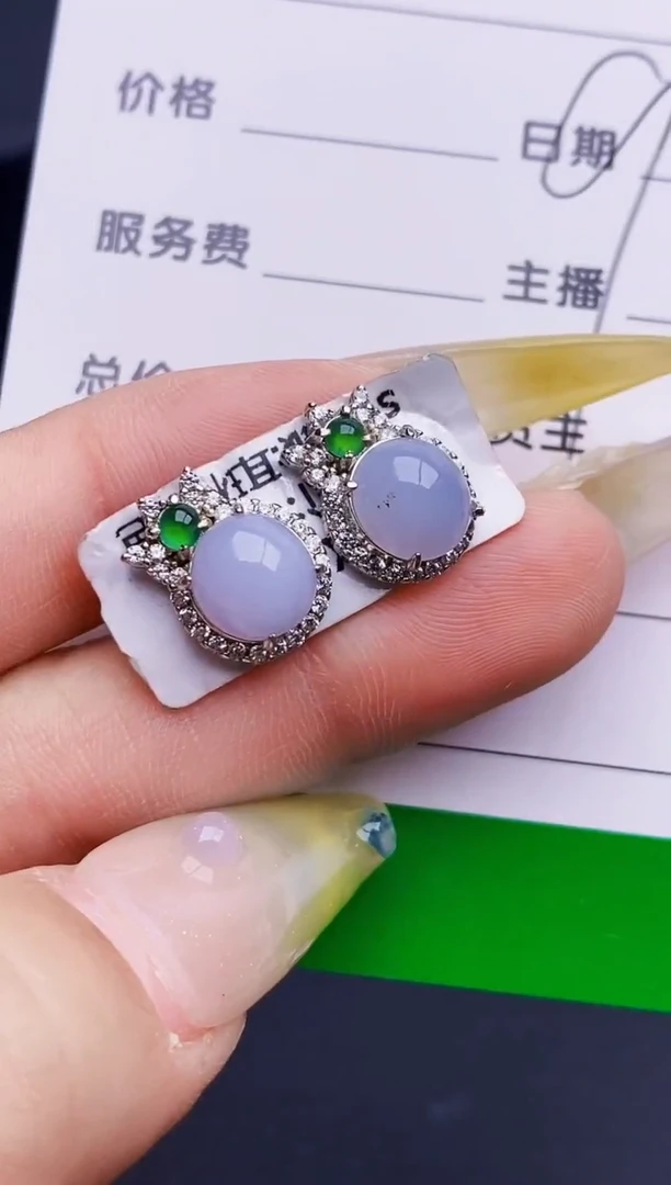 银S925镶嵌戒指翡翠6067