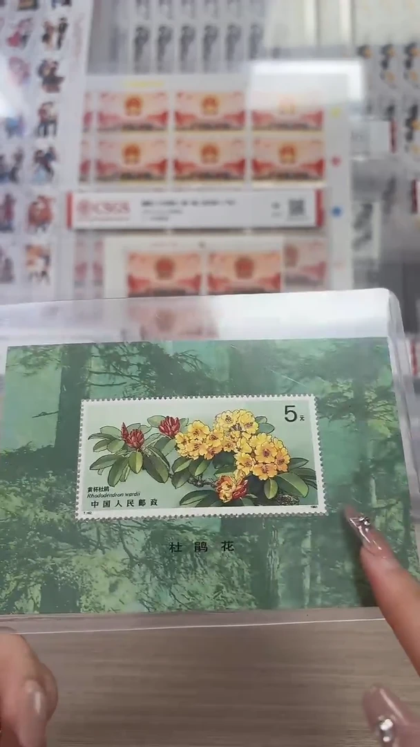 杜鹃花小型张单张