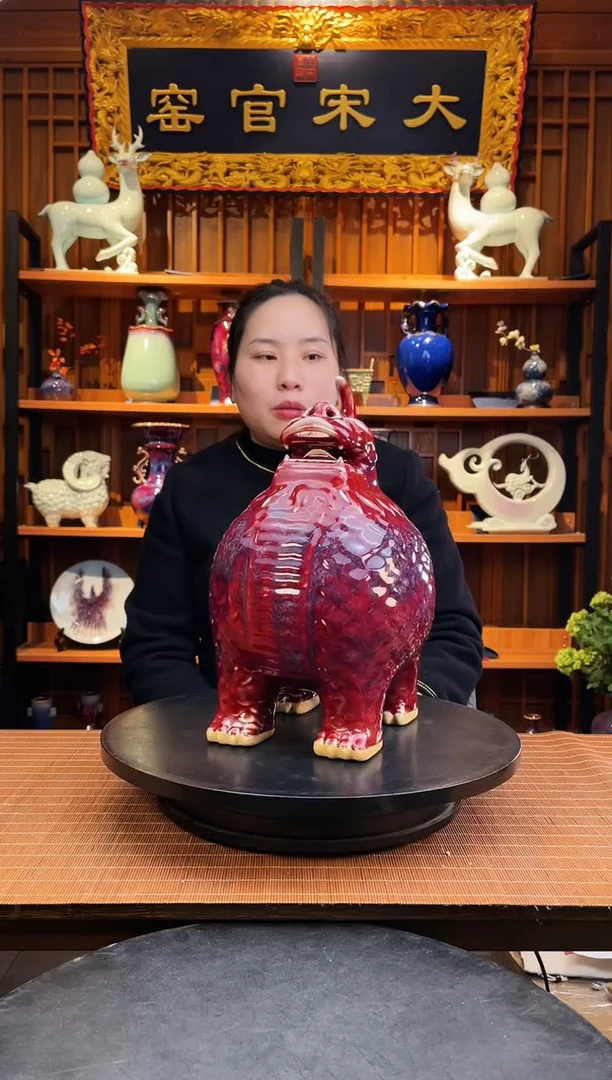 【闪购商品】摆件大宋官窑【天禄貔貅】纳财帛而不出