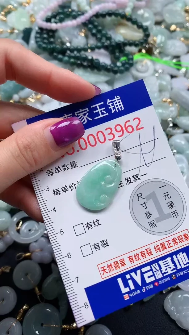 颈饰未镶嵌翡翠3962