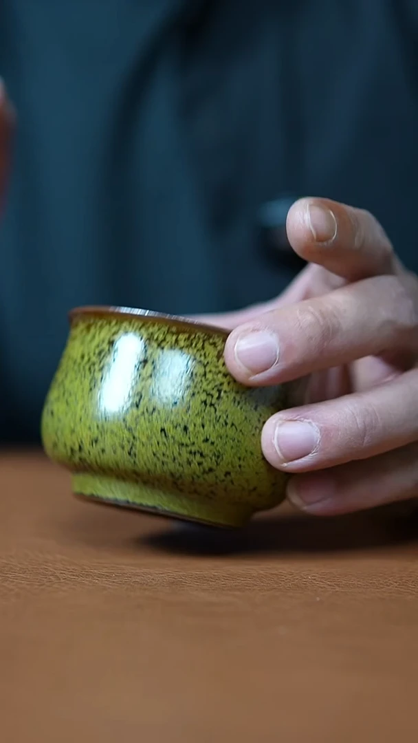 瓷片茶叶沫望月杯一级