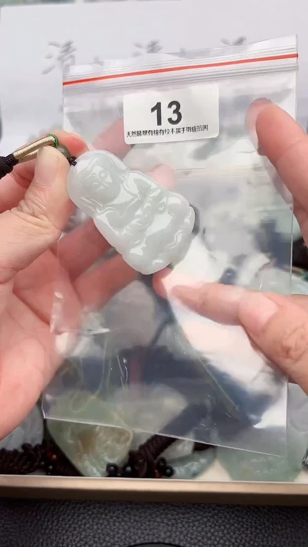 颈饰未镶嵌翡翠天然缅甸翡翠A货13
