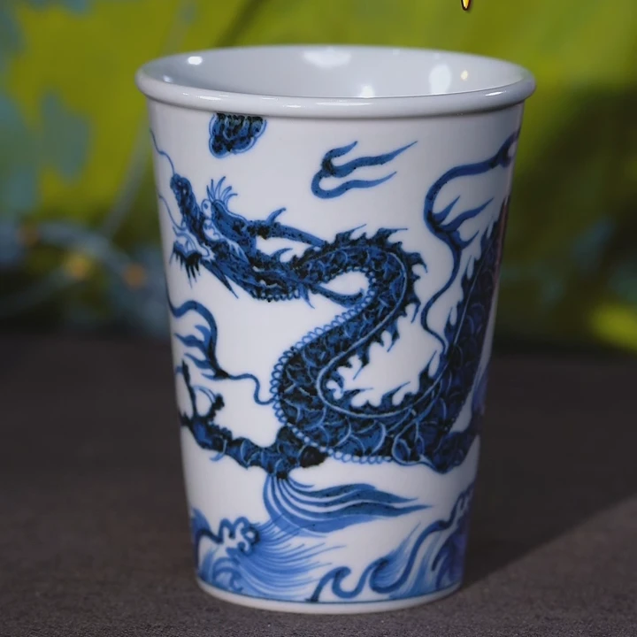 【樊匠新品】龙纹可乐杯