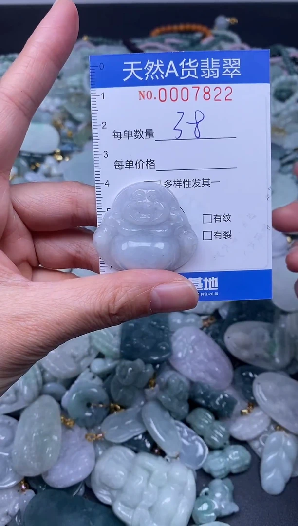 颈饰未镶嵌翡翠天然A货翡翠007822