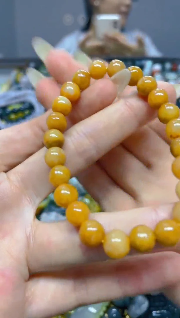 颈饰未镶嵌翡翠7MM/ N /翡翠A货，一件也是批发价
