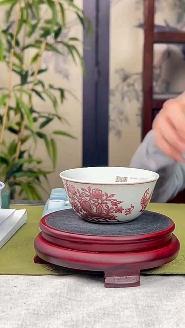瓷片景德镇毛仔柴窑杯
