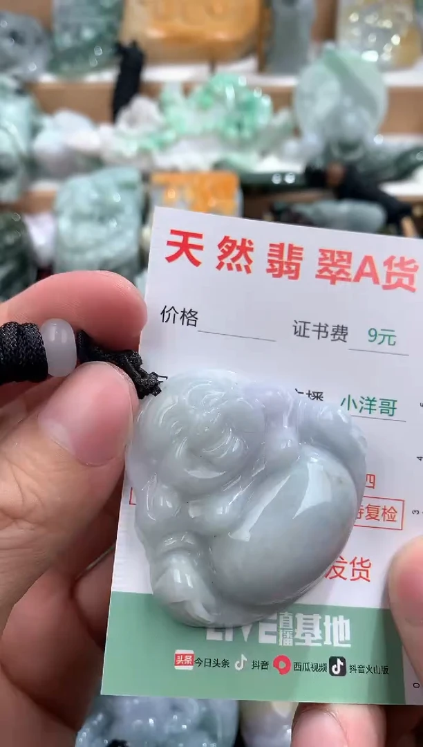 翡翠未镶嵌吊坠(不含链)1