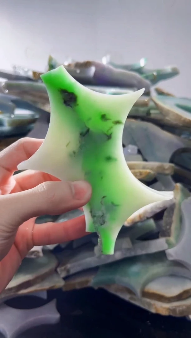 裸石翡翠缅甸翡翠A货文2