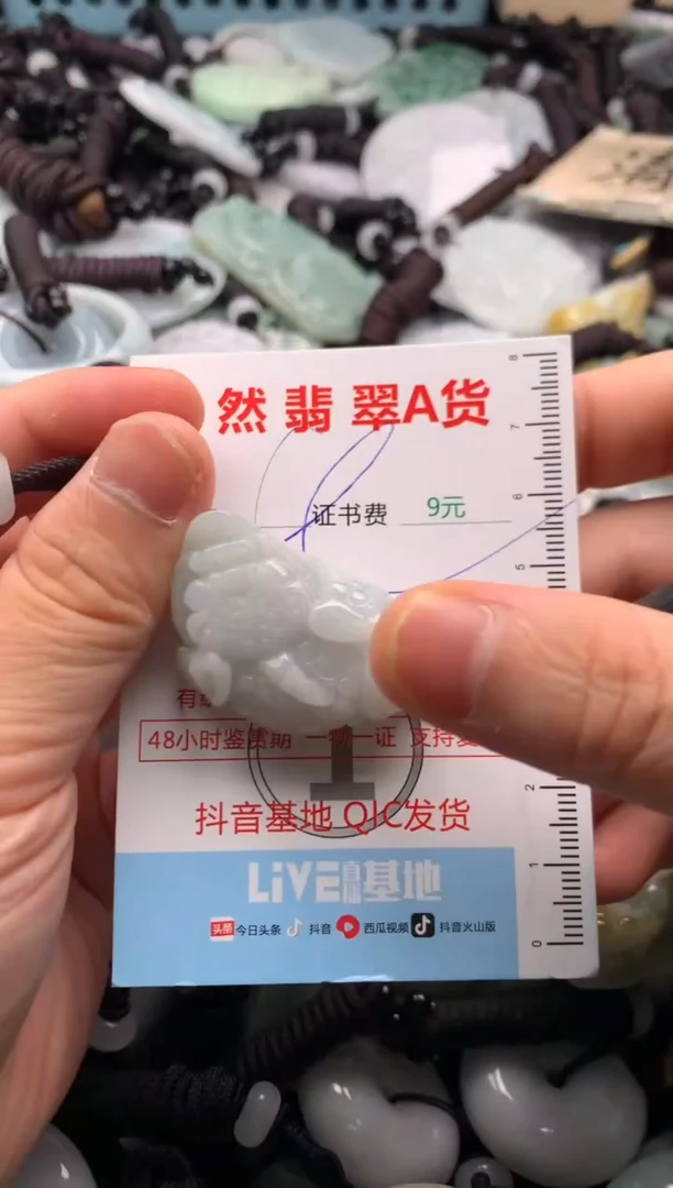 翡翠未镶嵌吊坠(不含链)1