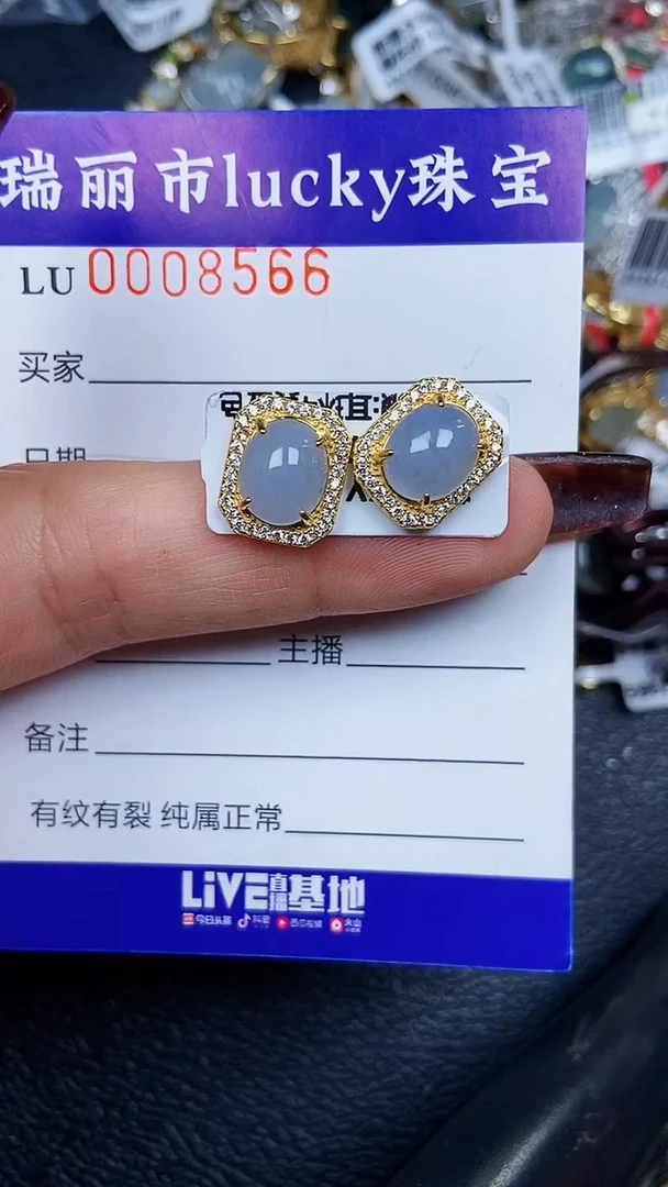 颈饰银S925镶嵌翡翠8566