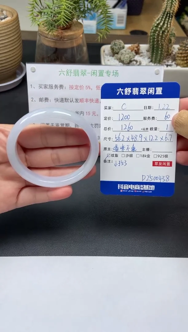 【闪购商品】翡翠手镯未镶嵌D2500438