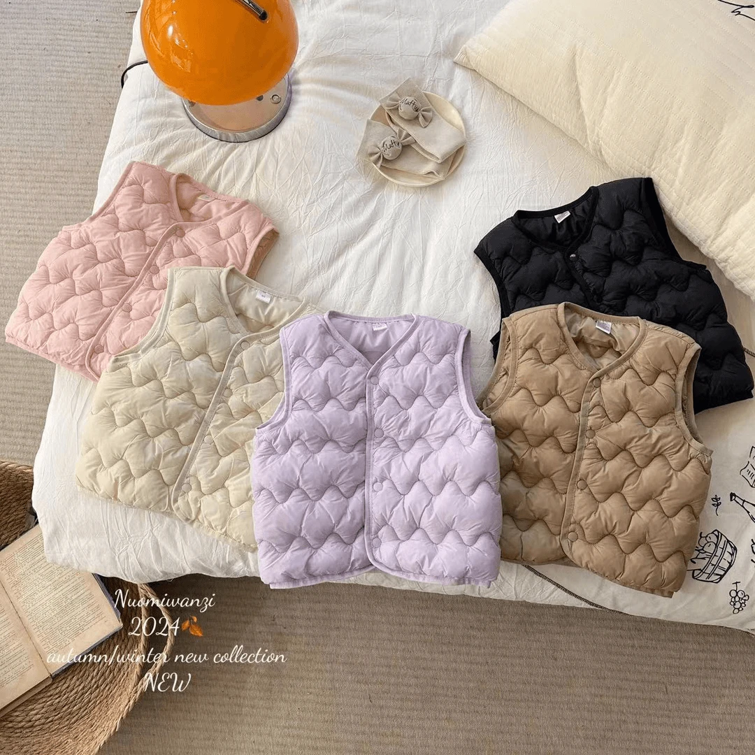 儿童马甲宝宝秋冬新款背心男女童马夹中小童春秋坎肩