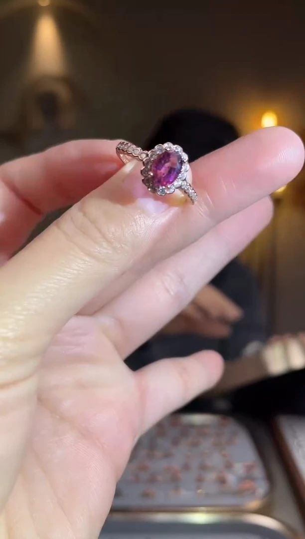 银S925镶嵌手饰碧玺手饰