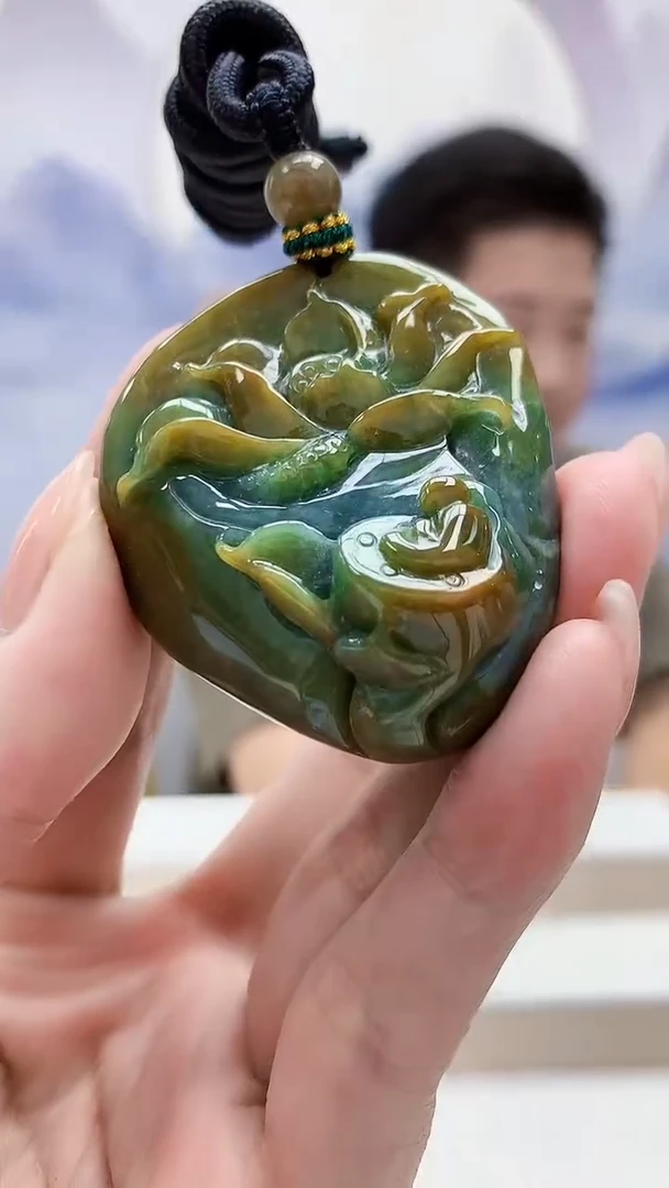 未镶嵌定制翡翠4917MM-毛货挂件21