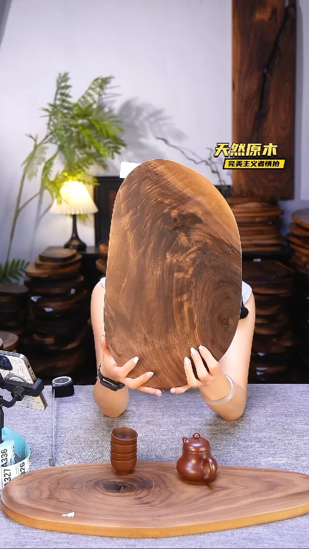 木北美黑胡桃原木.干裂疤结不属于商品质量问题完美主义者慎拍