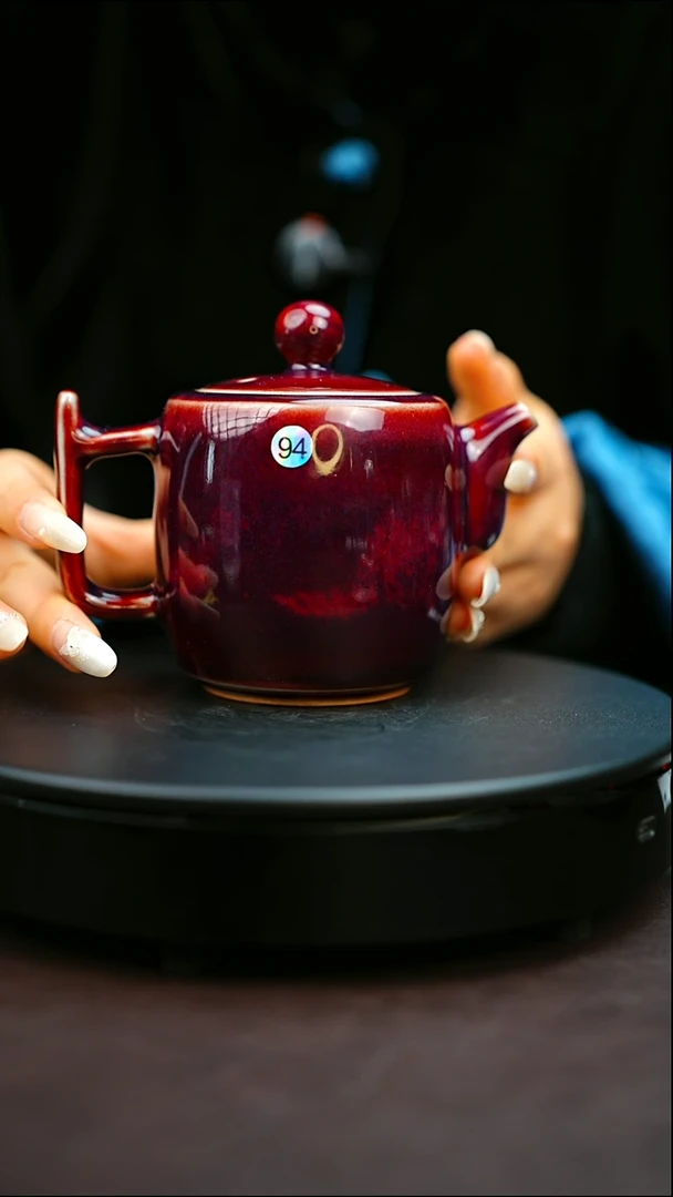 94#原矿钧瓷炉钧釉壶