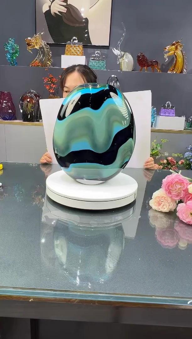 琉璃水晶琉璃花瓶1个