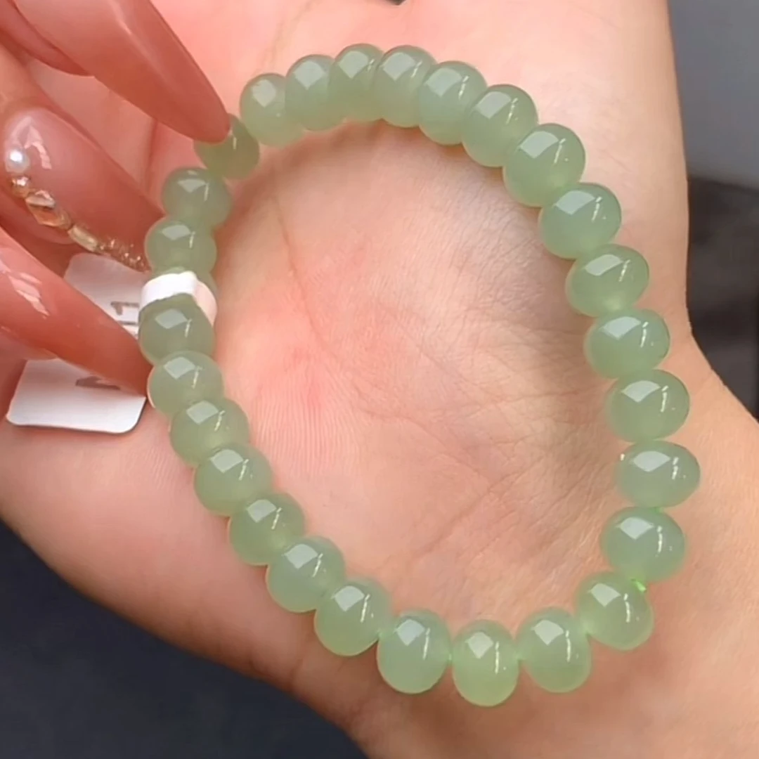 H68湖水手串算盘珠简约百搭气质国风古风素圈单高冰多样性发其一