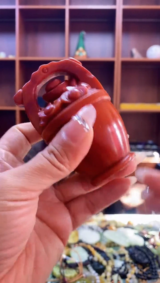 未镶嵌蛇纹石玉手把