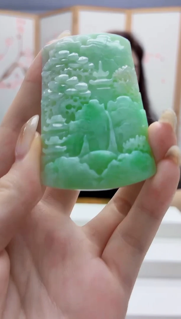 未镶嵌定制翡翠4829jw-毛货挂件29