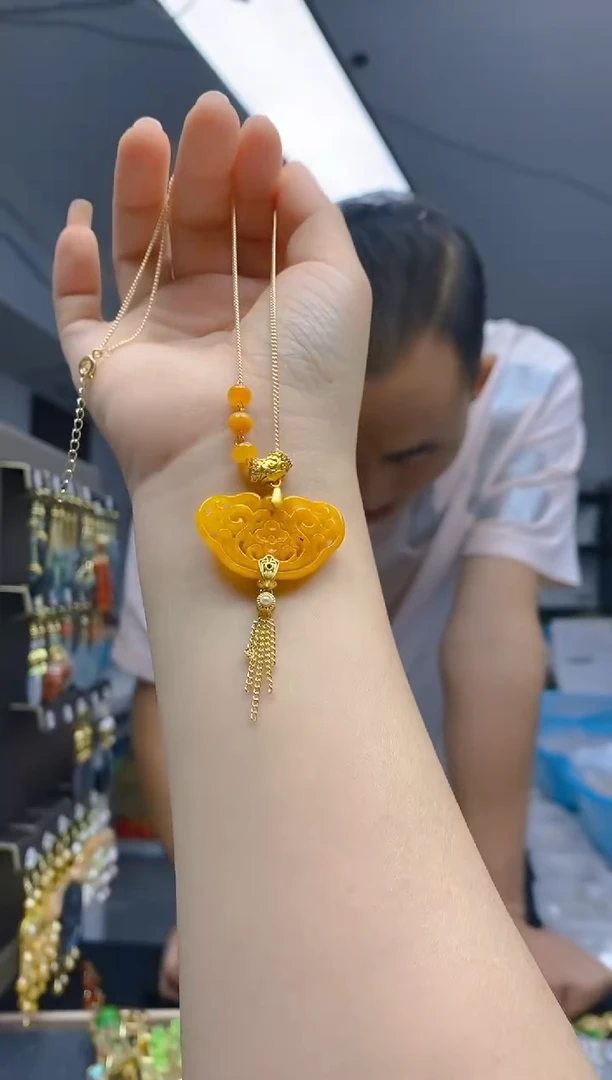 【闪购商品】翡翠耳饰合金0117翡翠锁骨链