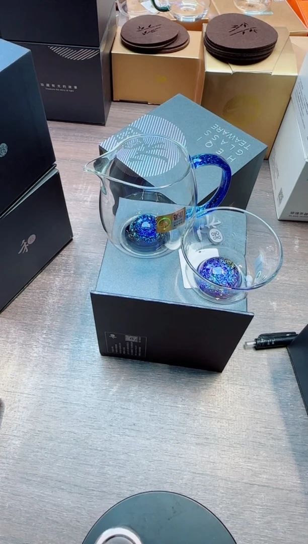 G****欧禾器金标斑斓澄然宝蓝金+禾器斑斓青杯