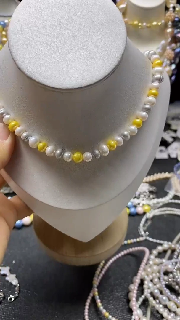 颈饰未镶嵌淡水珍珠多人