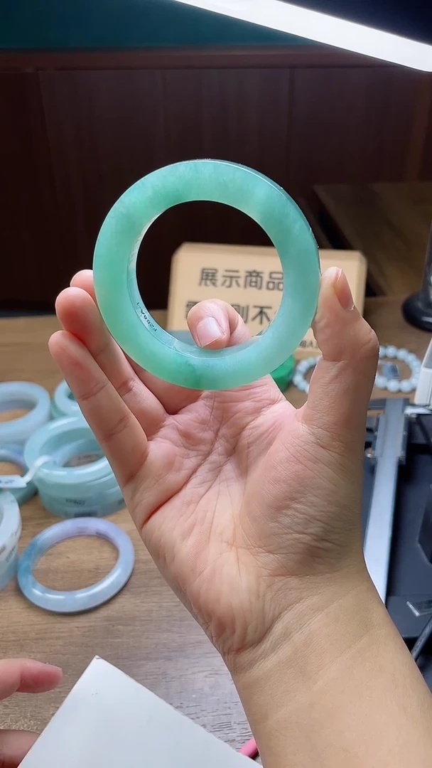 定制翡翠手镯未镶嵌叶*定制