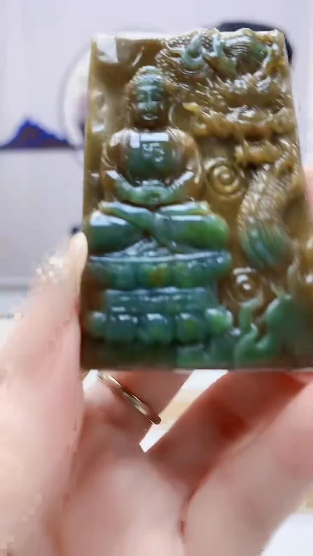 未镶嵌定制翡翠4917DD-毛货挂件41