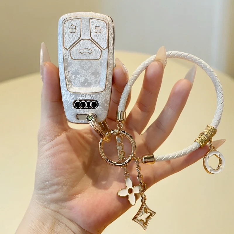 适用奥迪A4L钥匙套Q5L车A5/A6L/A3包A7/Q6/Q7/Q8壳SQ5/A8/RS4扣TT