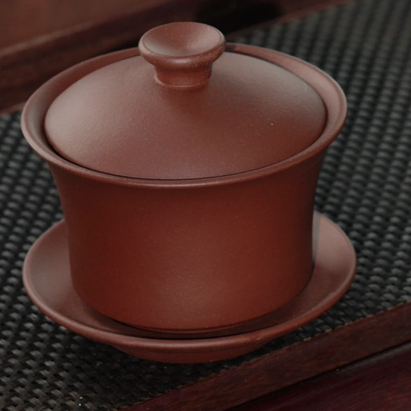 原矿手工底槽清高端盖碗紫砂壶