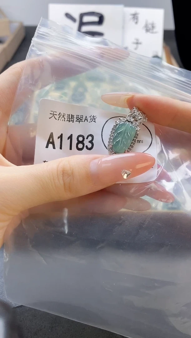 吊坠(赠链)未镶嵌翡翠天然翡翠A货
