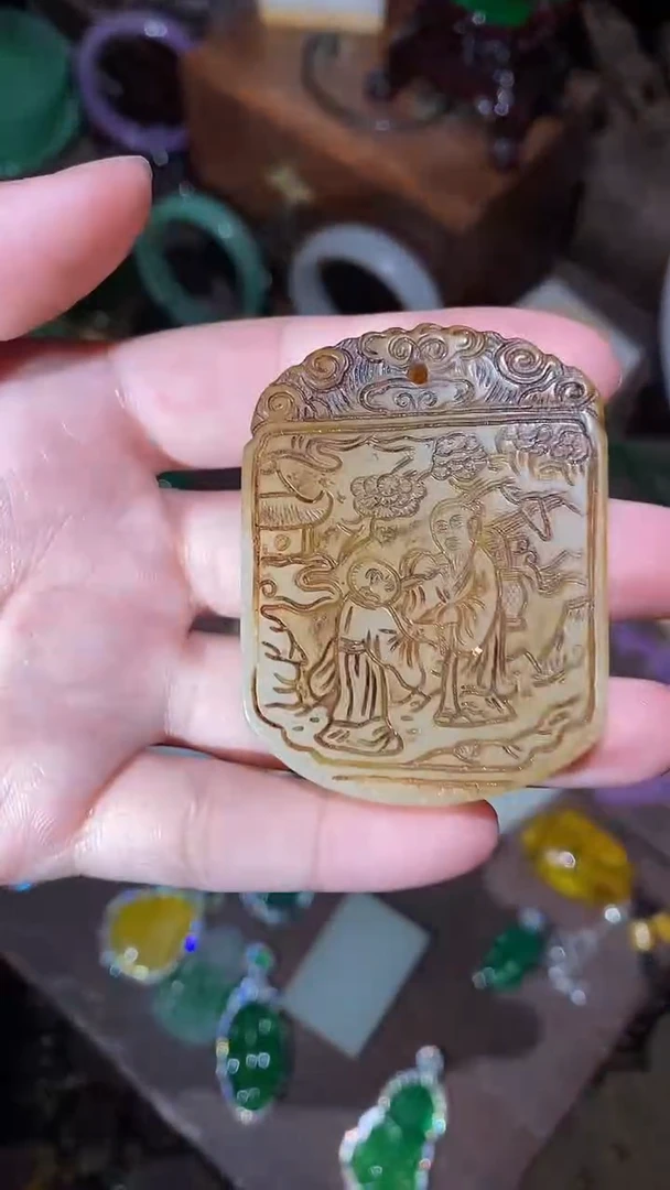 和田玉未镶嵌颈饰永玉阁精品专属摆件